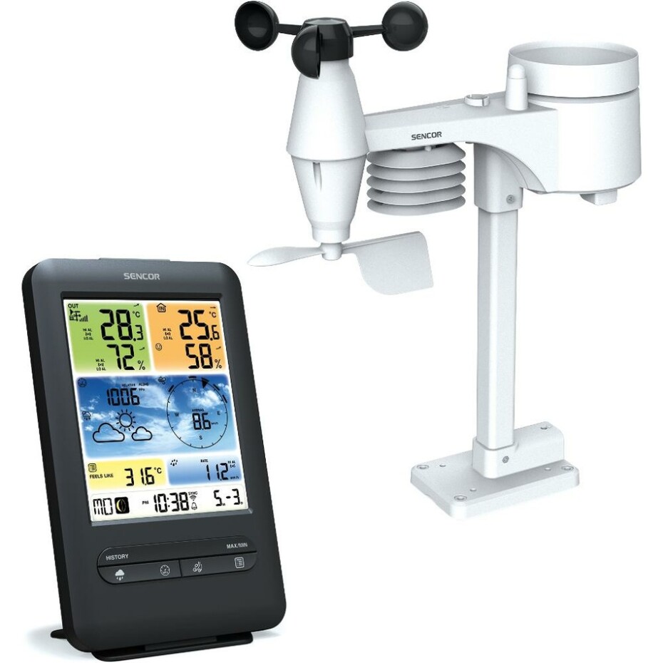 Sencor SWS 9898 WiFi meteostanice s bezdrátovým snímačem 5v1 - main (5)