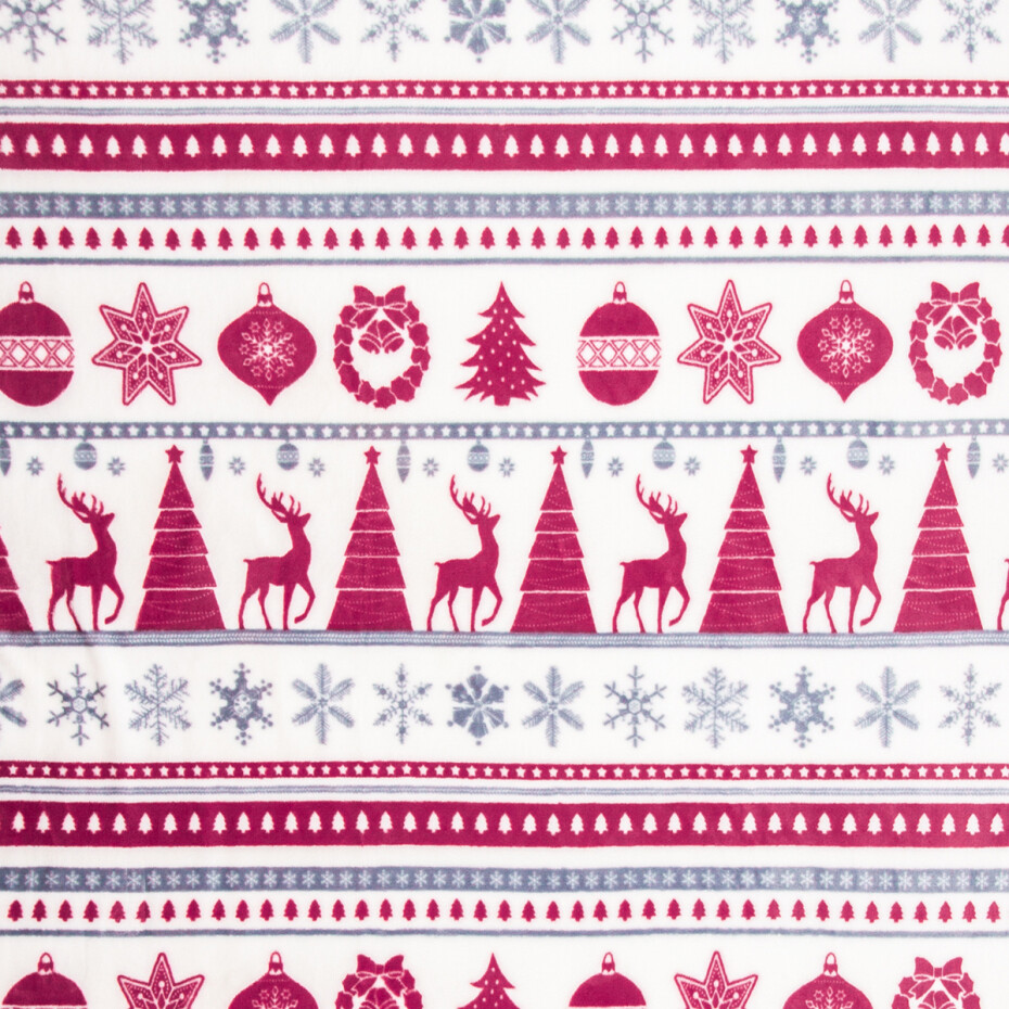 4Home deka Soft Dreams Christmas Time červená, 150 x 200 cm - main (1)