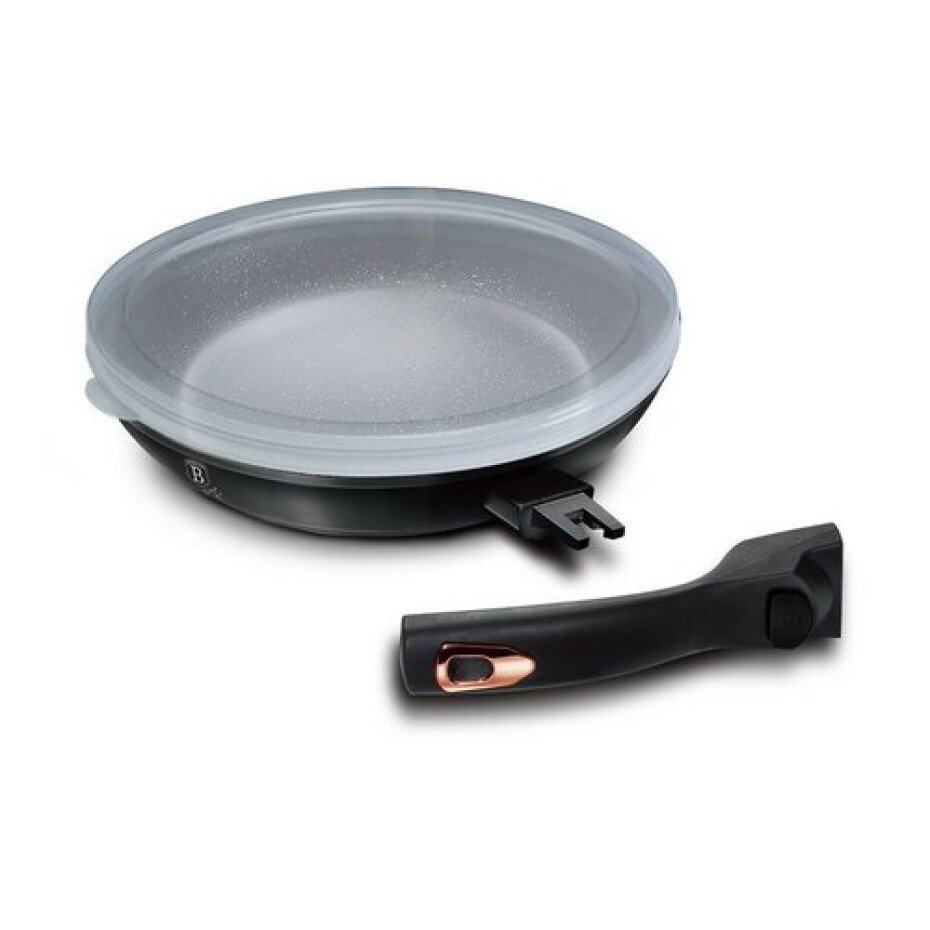 Berlinger Haus Pánev s odnímatelnou rukojetí a víkem Black Rose Collection, 24 cm - main (1)