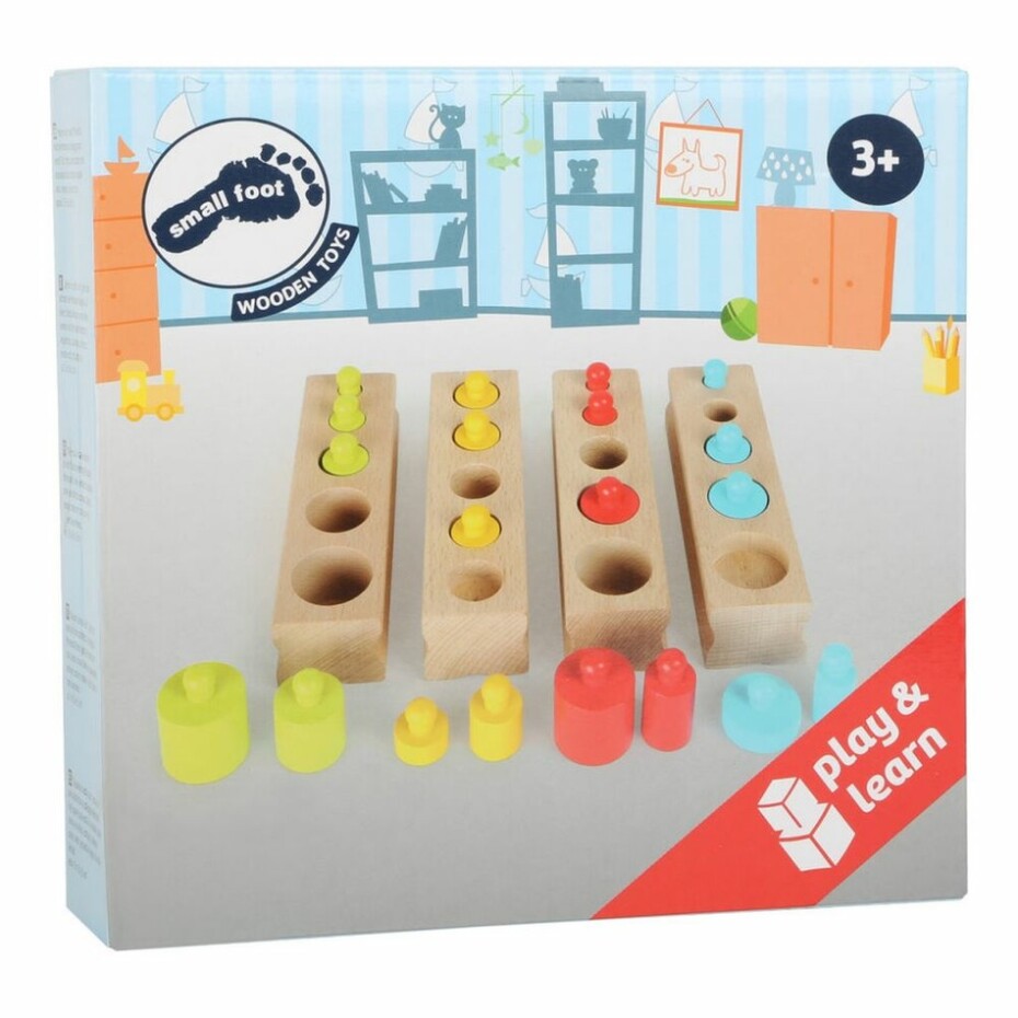 Small Foot Dřevěná vkládací závažíčka barevná - main (8)