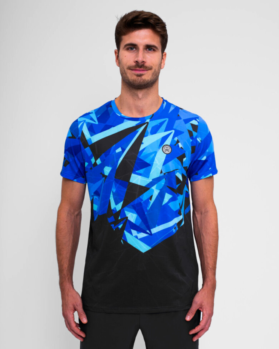 Pánské tričko BIDI BADU  Spike Tee Dark Grey/Blue M - main (3)