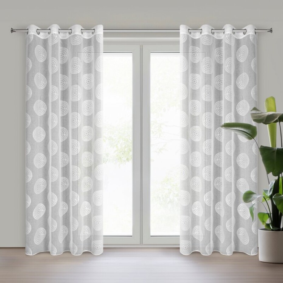 ArtFir Záclona MILAGROS K | bílá 140 x 250 cm - main (0)