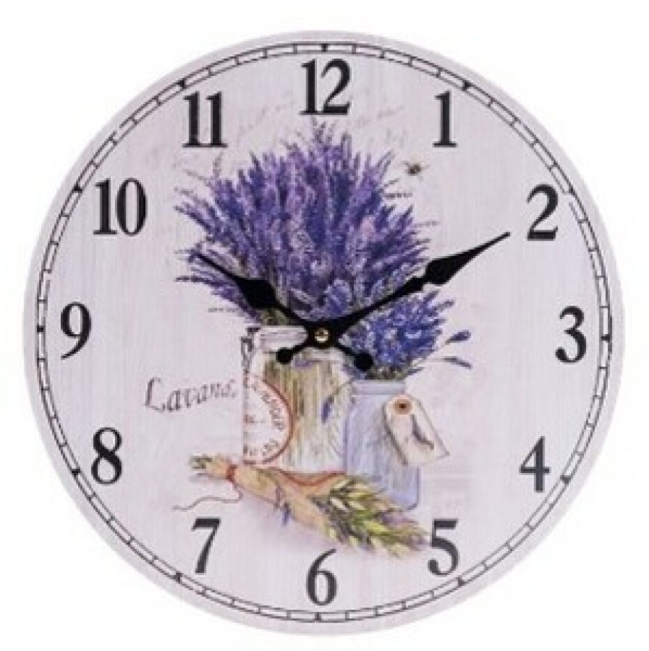 Nástěnné hodiny Provence, pr. 34 cm, dřevo - main (0)