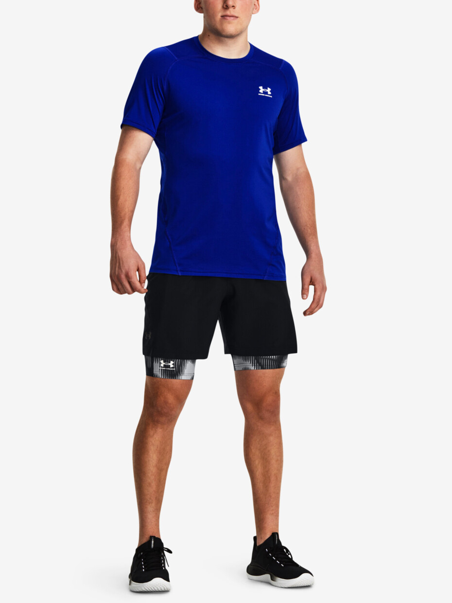 Pánské šortky Under Armour  HG Prtd Long Shorts-BLK S - main (1)