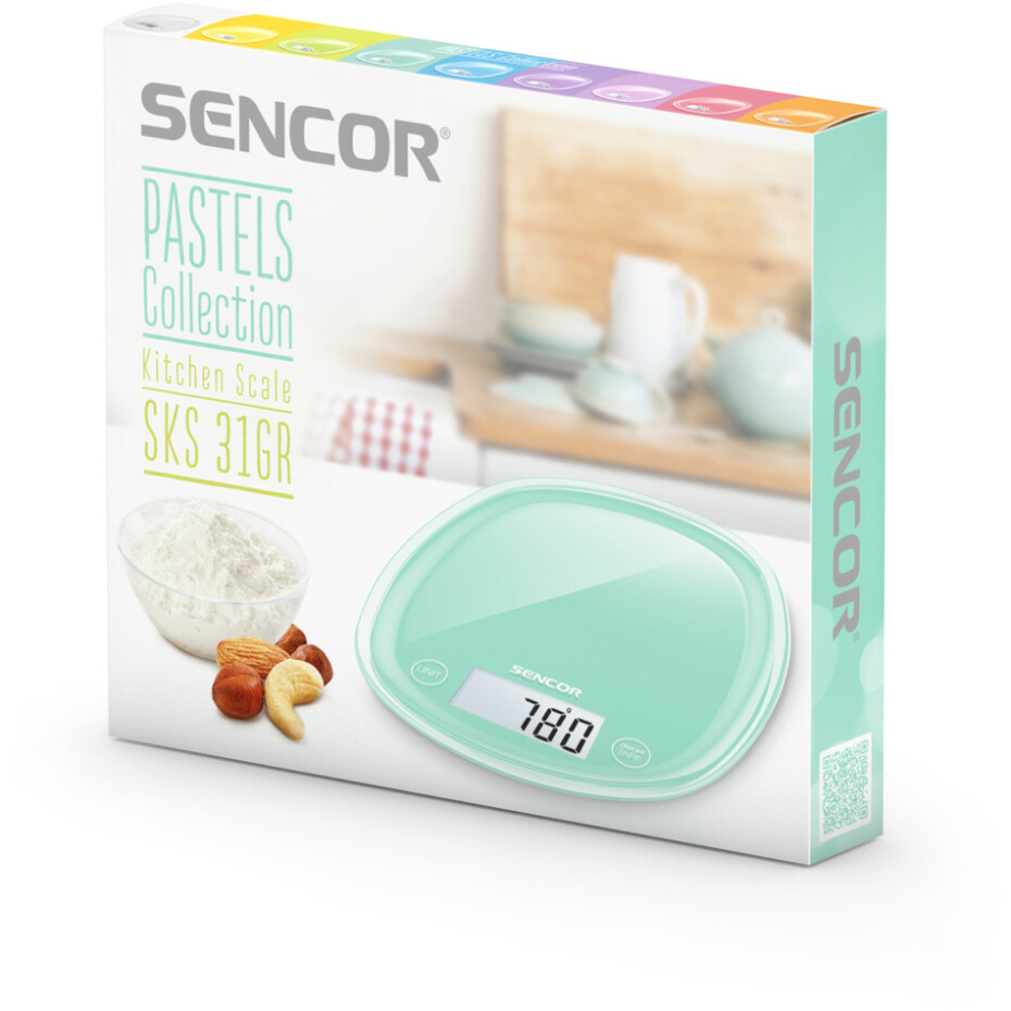 Sencor SKS 31GR kuchyňská váha, tyrkysová - main (5)