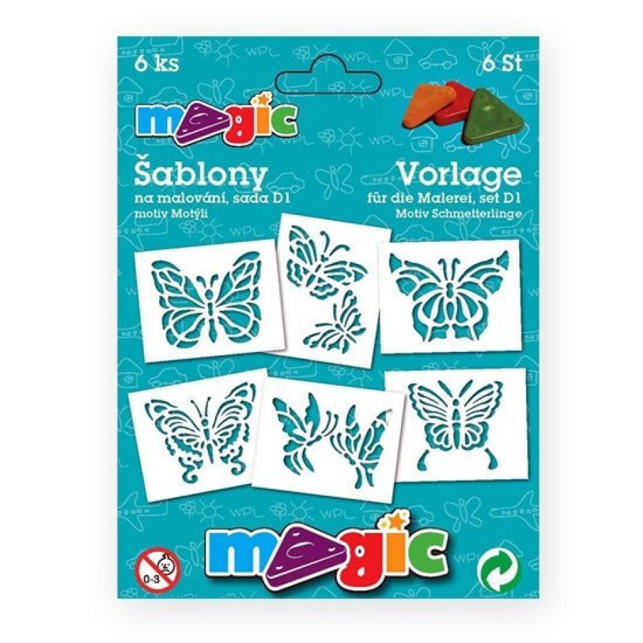 MAGIC papírové šablony na malování MOTÝLI - main (0)