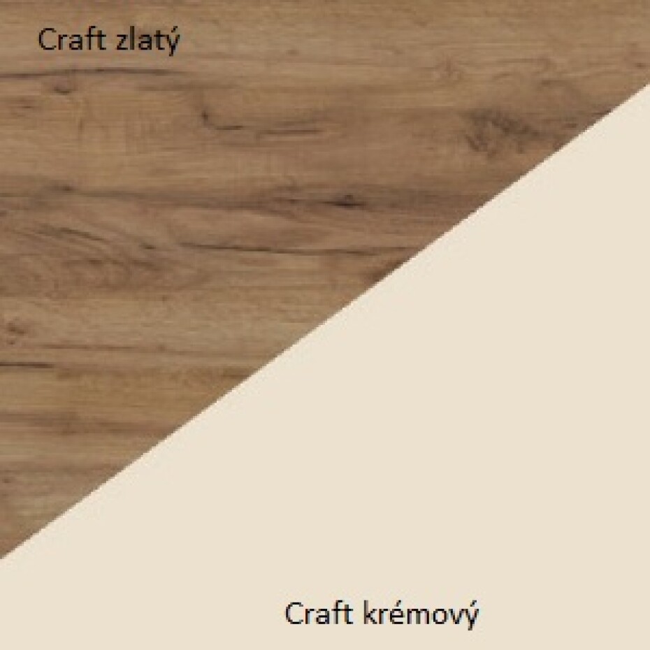 ArtCross Šatní skříň HUGO | 10 Barva: craft zlatý /craft tobaco - main (4)