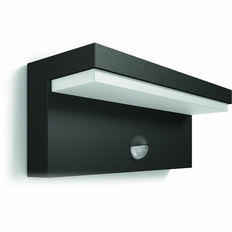 Philips Bustan UltraEfficient venkovní nástěnné svítidlo se senzorem LED 3,8W 4000K, antracitová - main (0)