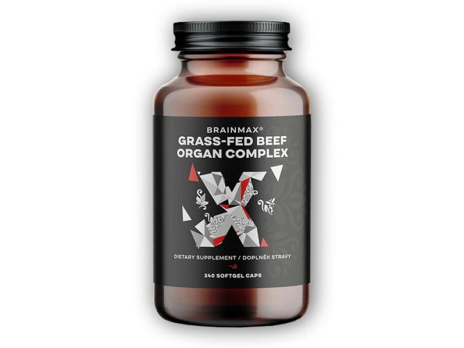 BrainMax Grass-Fed Beef Organ complex, hovězí orgány, 240 kapslí - main (0)