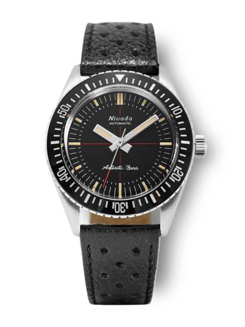 Nivada Grenchen Antarctic Diver 32044A17 - Brown Leather White Stitching - main (5)