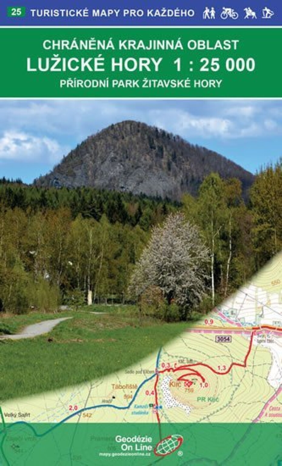 Lužické hory, Žitavské hory 1:25T /25 Turistické mapy pro každého, 4.  vydání - main (0)