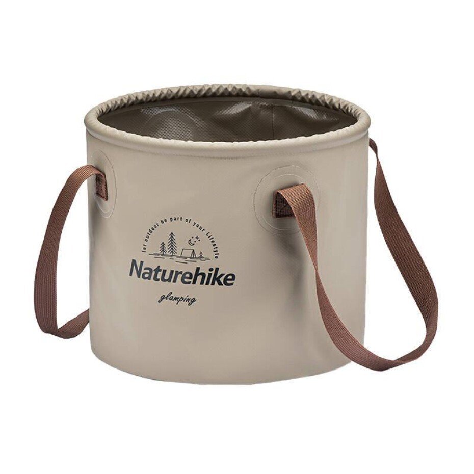 Naturehike 10L kulaté skládací vědro NH20SJ040 světle hnědé - main (0)