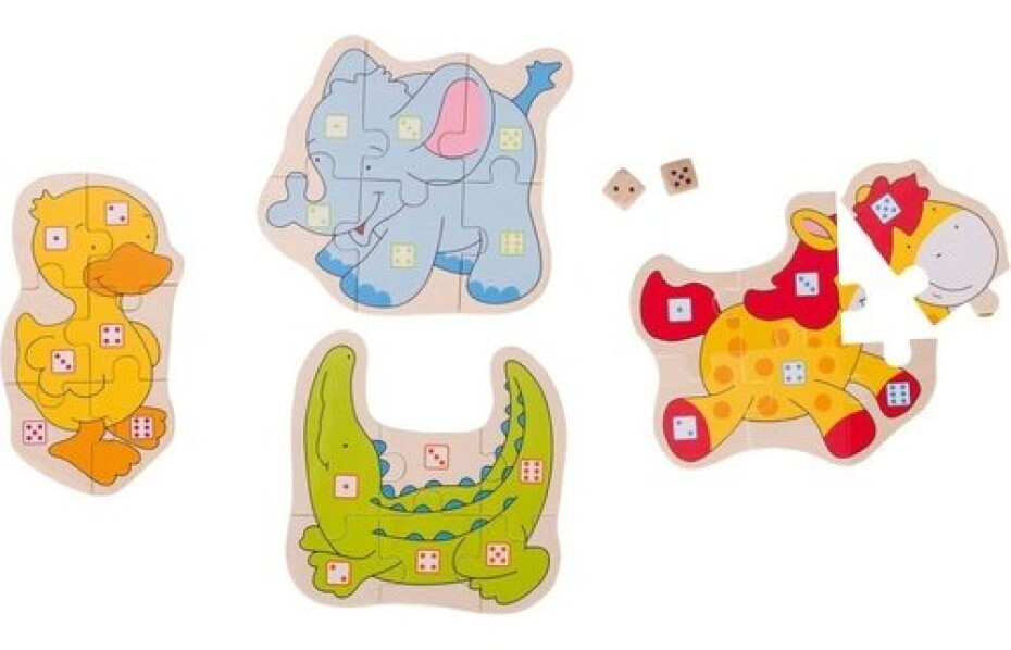 Puzzle hra s kostkami Zvířátka - main (0)
