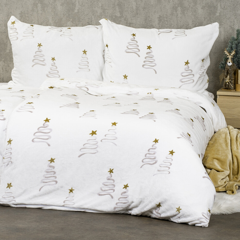 4Home Povlečení mikroflanel Christmas tree, 160 x 200 cm, 70 x 80 cm - main (0)