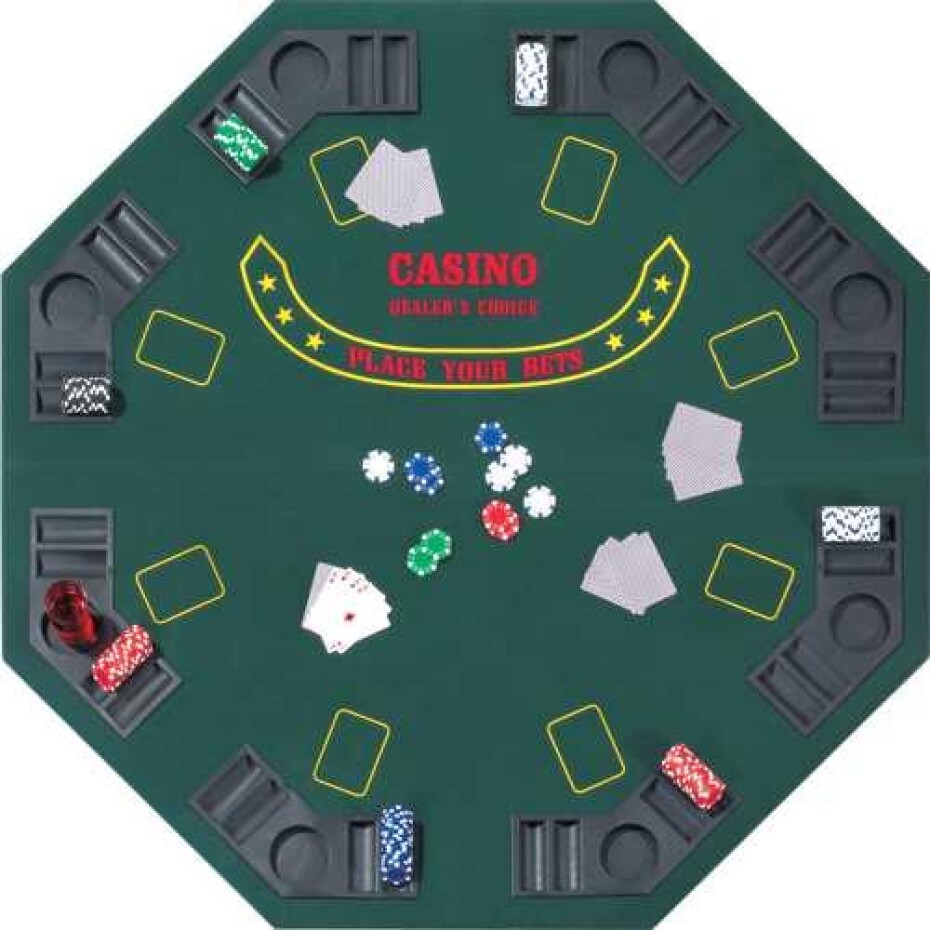 Hot Sports Poker stůl osmihranný 125 cm skládací - main (0)