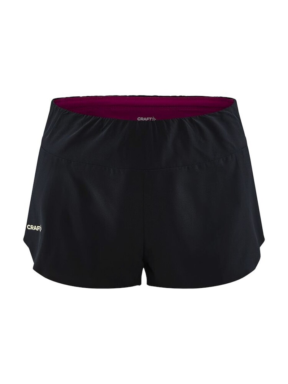 Craft šortky PRO Hypervent Split W černá s růžovou - main (4)