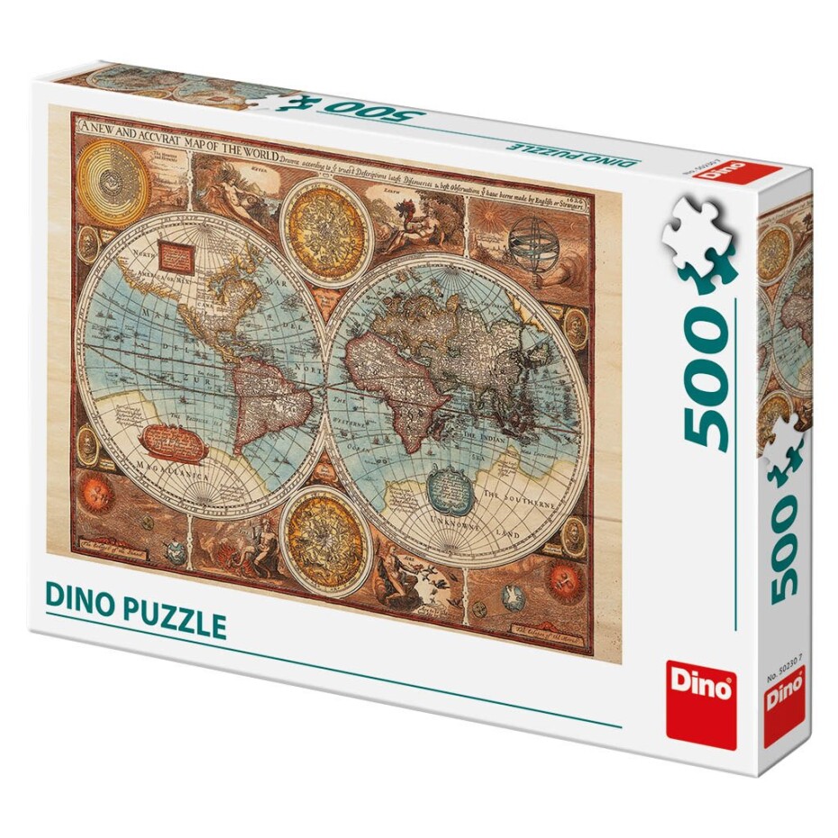 Mapa světa historická: puzzle 500 dílků - CZ Drami - main (0)