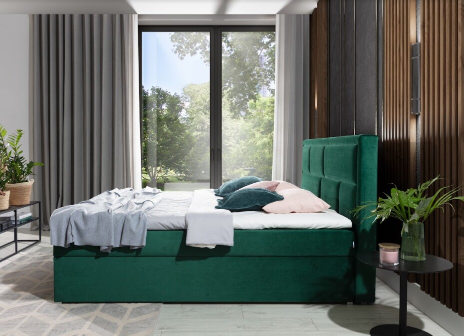 Artelta Manželská postel MERON Boxspring | 160 x 200 cm Barva: Dora 28 - main (9)