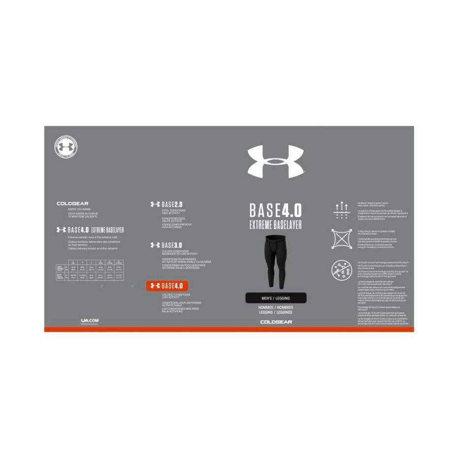 Pánské legíny Under Armour  Packaged Base 4.0 Legging Black 3XL - main (3)