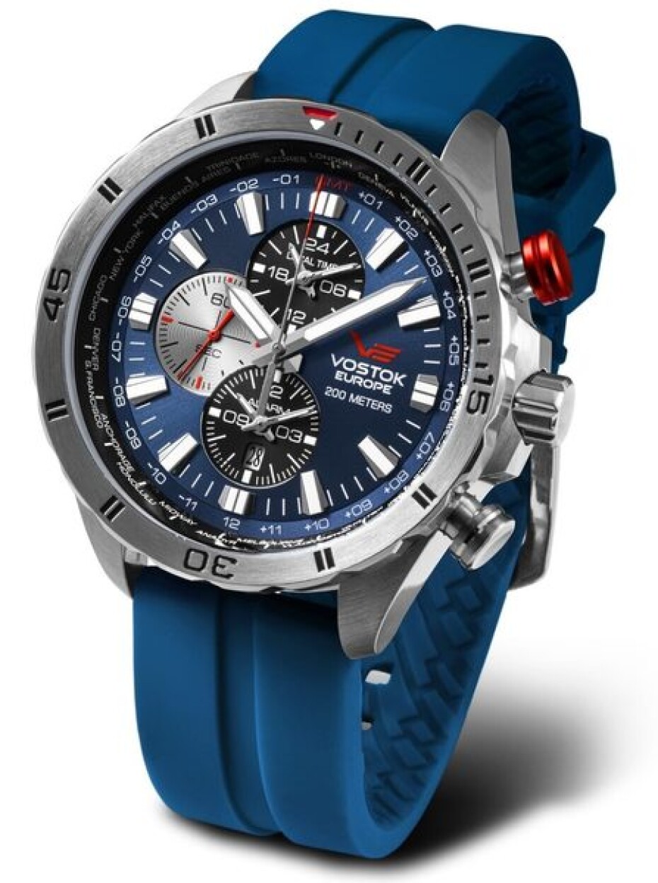 Vostok Europe Almaz Multifunctional Line YM26-320A652S - Černý silikonový řemínek - main (2)