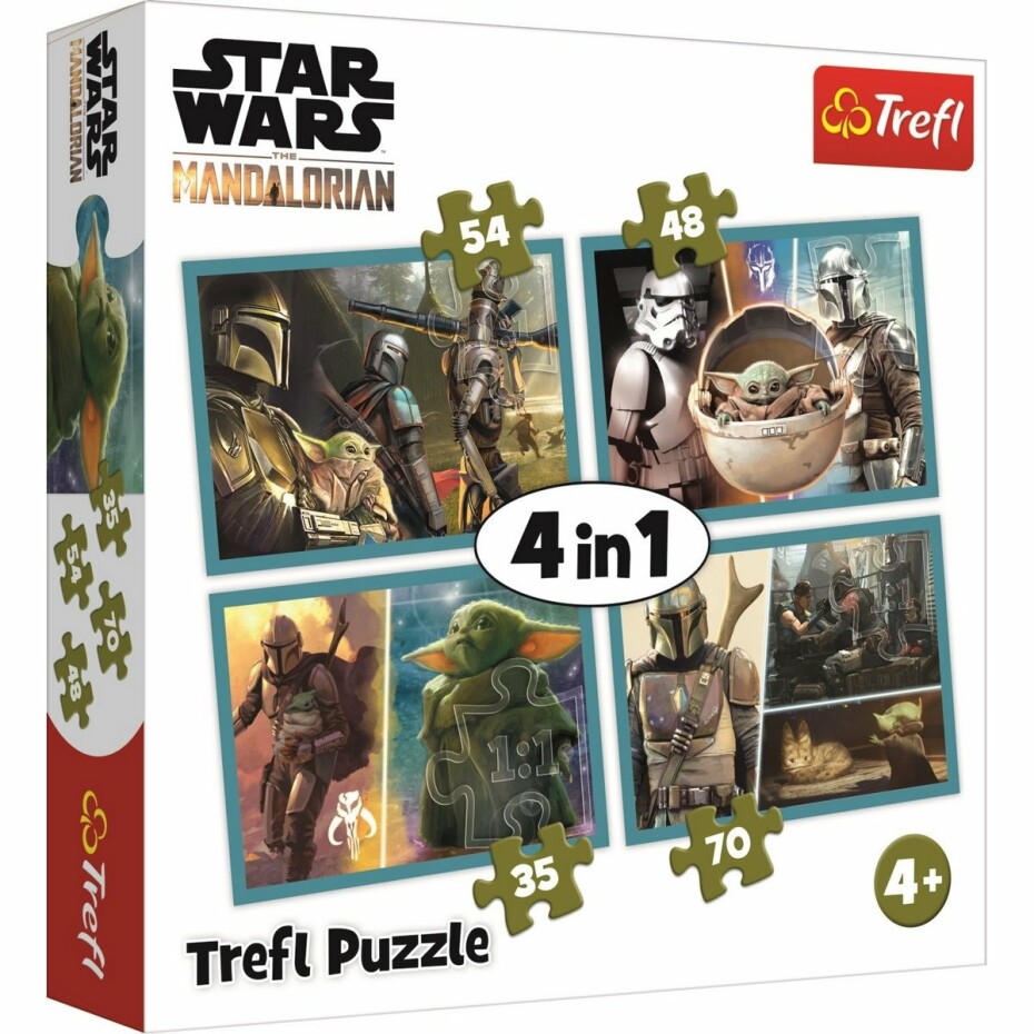 Trefl Puzzle Mandalorian a jeho svět 4v1 35, 48, 54, 70 dílků - main (4)