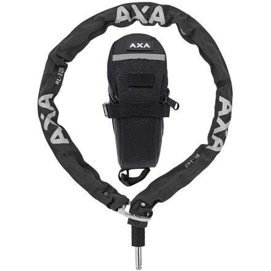 Axa Plugin Řetěz Rlc 100/5,5 Černá + Podsedlová Brašna - main (0)