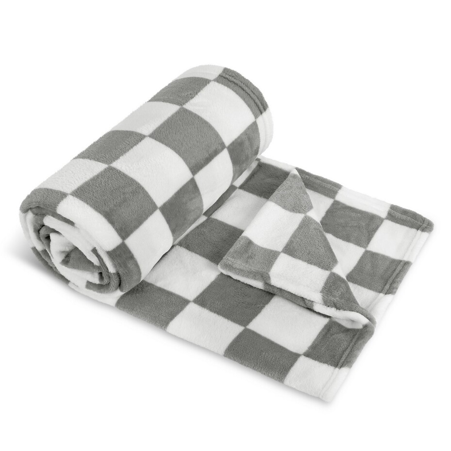 Bellatex Deka Kemping PLUS šedá kostka, 150 x 200 cm - main (0)