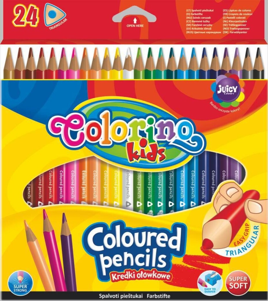 Colorino pastelky trojhranné, 24 barev - main (0)