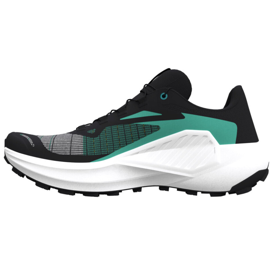 Pánská běžecká obuv Salomon Genesis Black/Electric Green/Cherry Tomato  UK 10 - main (1)