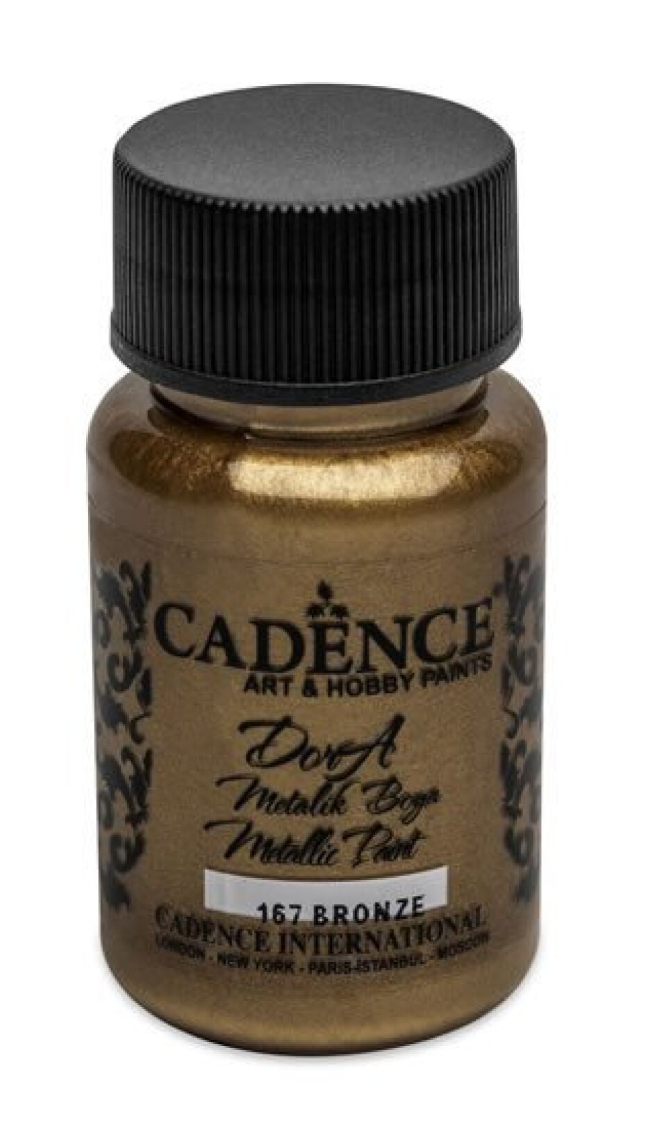 Metalická akrylová barva Cadence Dora Metalic - brozová / 50 ml - main (0)