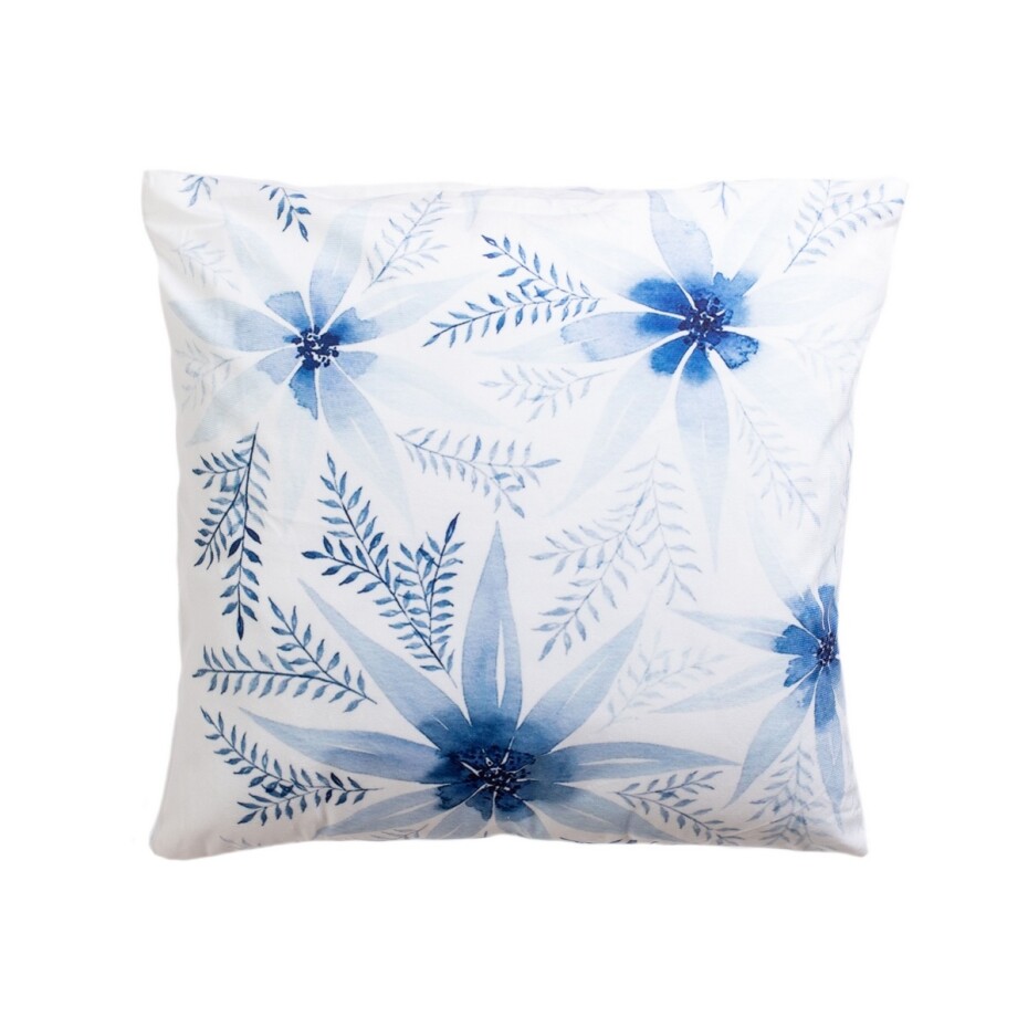 Polštářek Blue flowers, 40 x 40 cm - main (0)