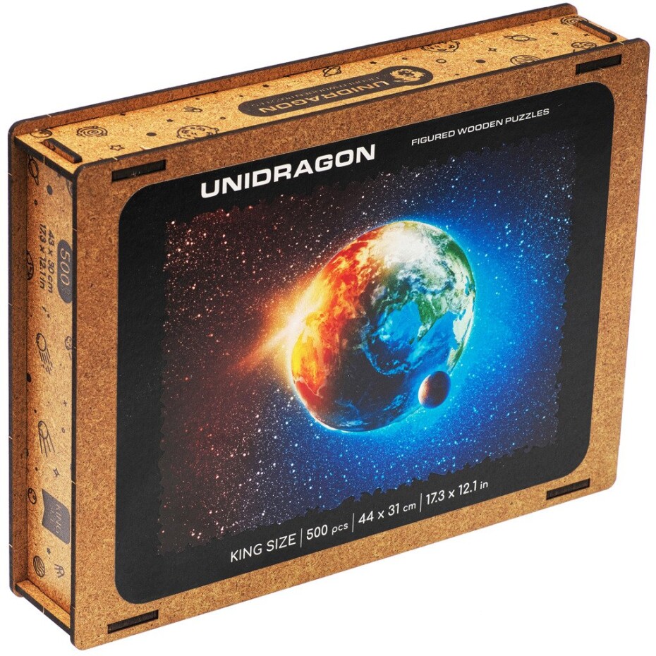 UNIDRAGON dřevěné puzzle PLANETA ZEMĚ velikost KS (43x30cm) - EPEE - main (0)