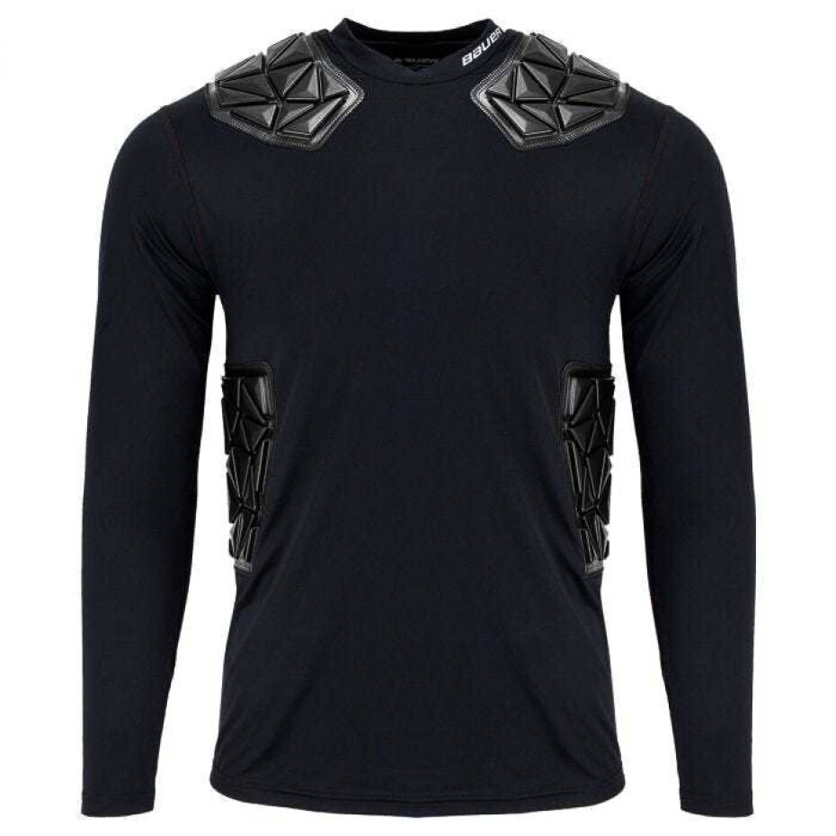 Pánské kompresní tričko Bauer  Elite Padded Goalie LS Top Senior L - main (0)
