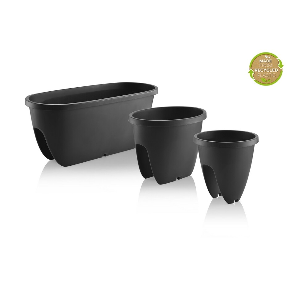 Gardenico Balkónový květináč na zábradlí Balconia OVI zelená, pr. 60 cm - main (3)