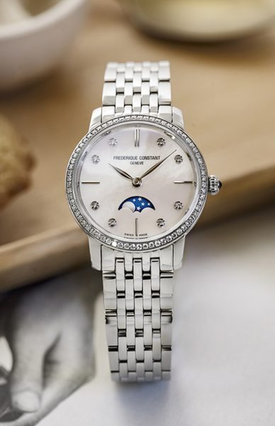 Frederique Constant Slimline Ladies Moonphase Quartz FC-206MPWD1SD6B - main (9)