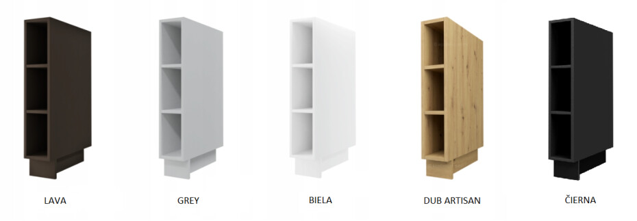 ArtExt Kuchyňská skříňka spodní SILVER | D11 80 Barva korpusu: Grey - main (14)
