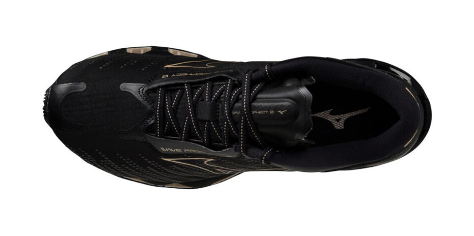 Dámská běžecká obuv Mizuno Wave Prophecy Wave Prophecy 12 Black/GE Gold  UK 4,5 - main (2)