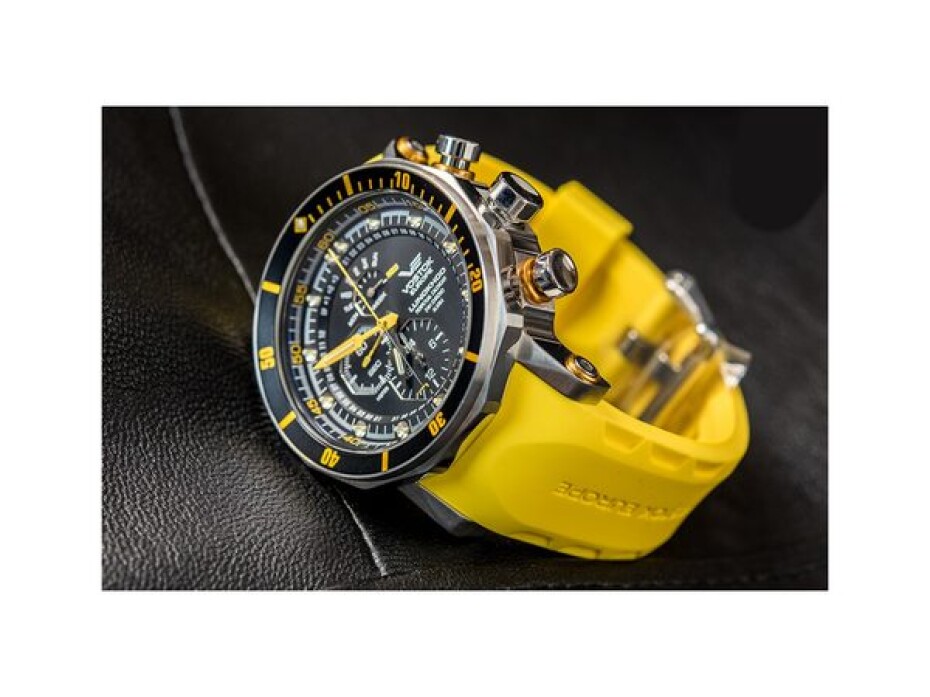 Vostok Europe Lunochod-2 Multifuncional Line YM86/620A505 - Černý silikonový řemínek - main (4)