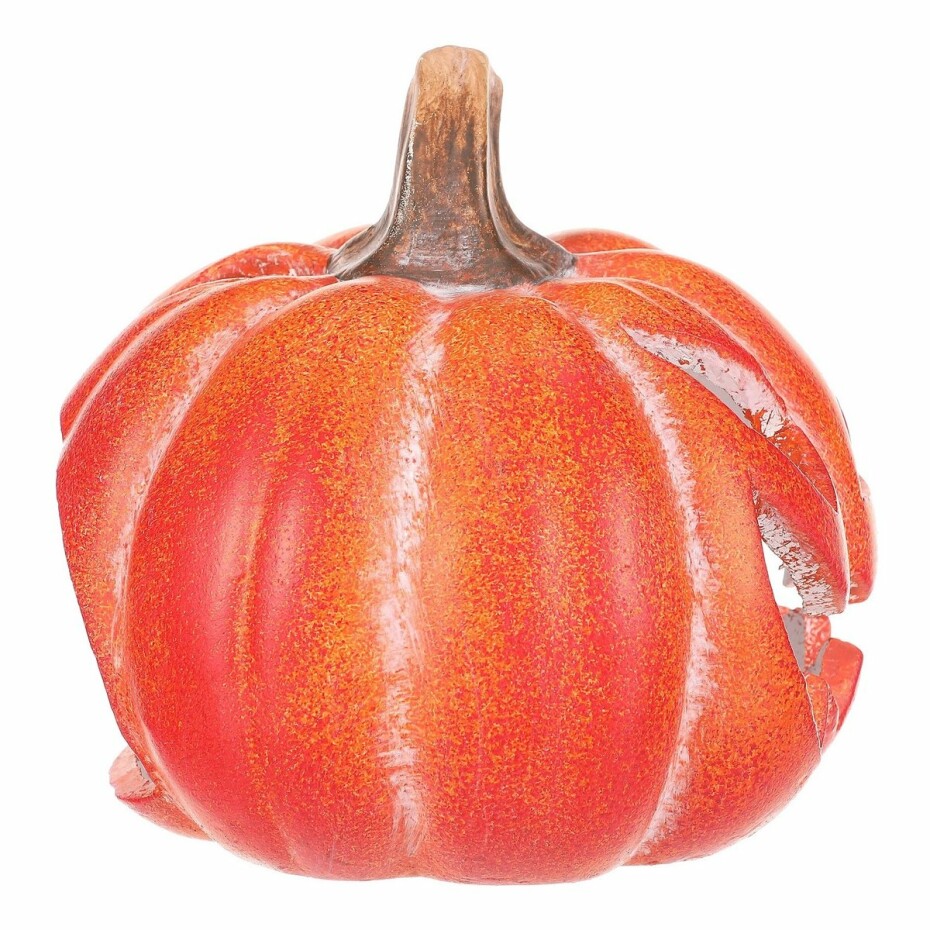 Svícen Dýně s obličejem velká oranžová, keramika, pr. 14 cm - main (4)