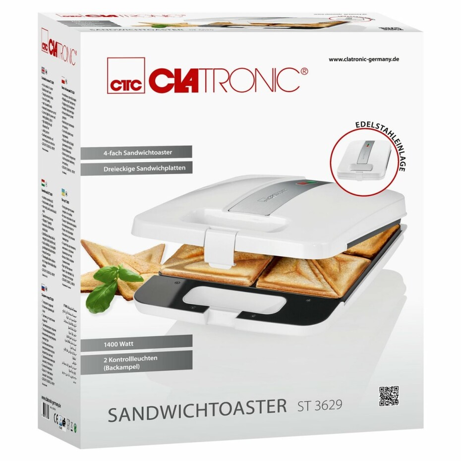 Clatronic ST 3629 sendvičovač na 4 ks sendviče - main (6)