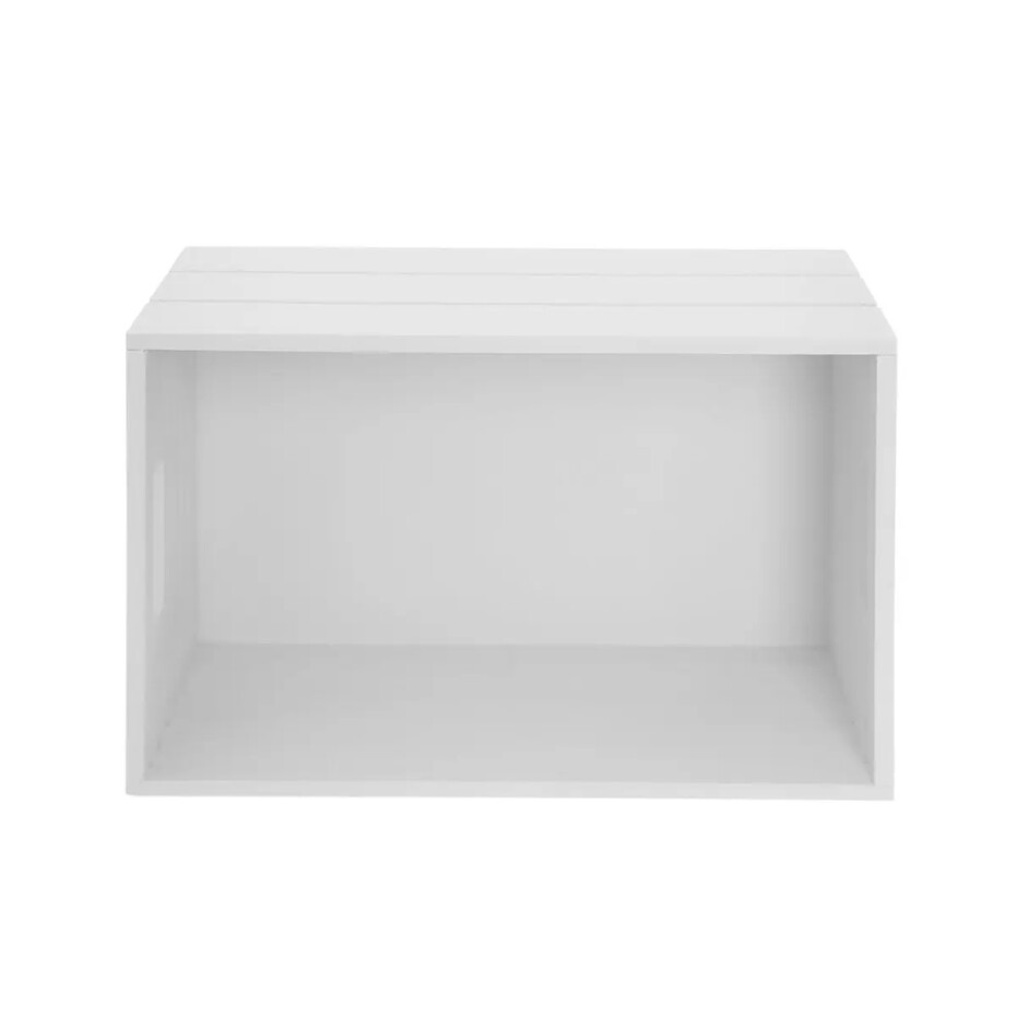 Orion Dřevěná bedýnka, bílá, 26 x 16 x 11 cm - main (2)