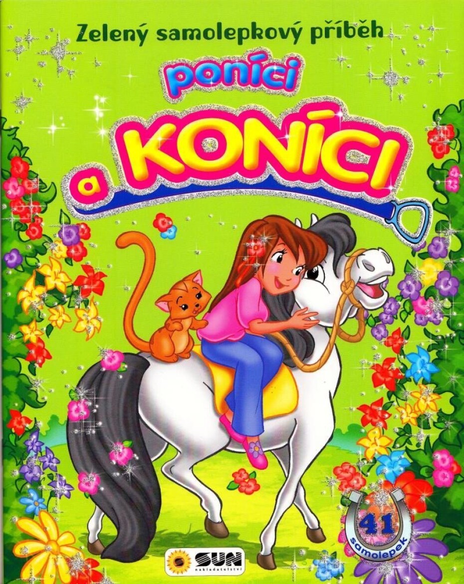 Zelený samolepkový příběh - Poníci a koníci - main (0)
