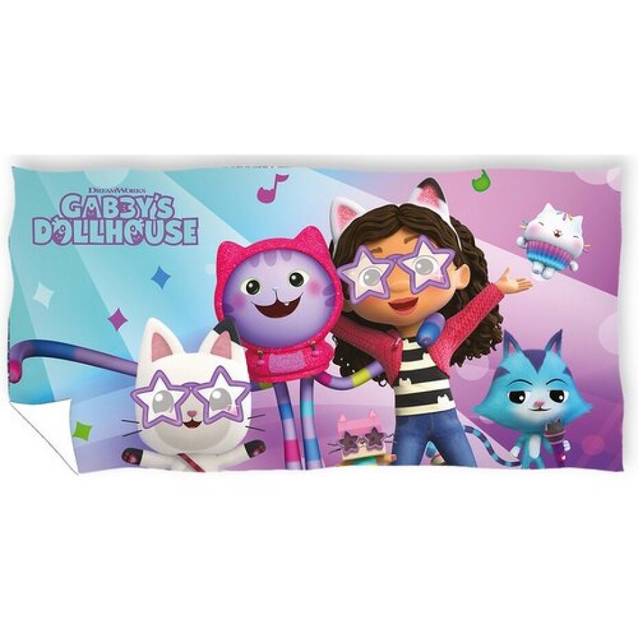 Carbotex Dětská osuška Gábinin Kouzelný Domek Rozjezdy pro Hvězdy, 70 x 140 cm - main (0)
