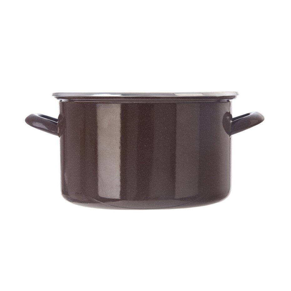 Orion Smaltovaný hrnec s lemem Brown, 4 l, 4 l - main (2)