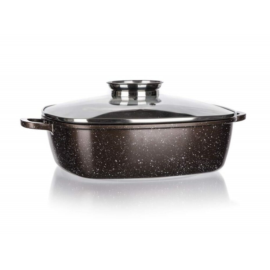 Banquet Pekáč s nepřilnavým povrchem PREMIUM Dark Brown 28 x 28 x 8 cm - main (1)