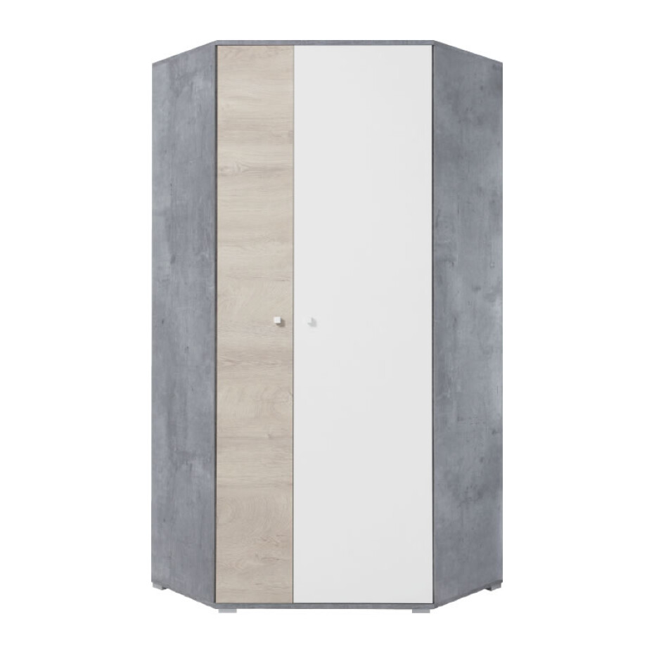 Meblar Šatní skříň SIGMA SI2 L/P Barva: beton/bílá/dub - main (0)