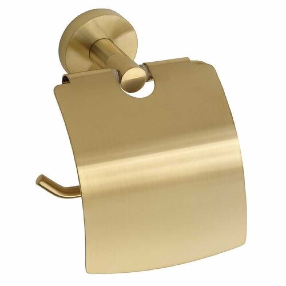 Sapho XR732GB X-Round Gold držák toaletního papíru, s krytem, zlatá - main (0)
