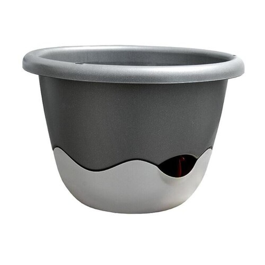 Samozavlažovací květináč Mareta 25 antracit, závěs, závěsný, Plastia, pr. 25 cm - main (0)