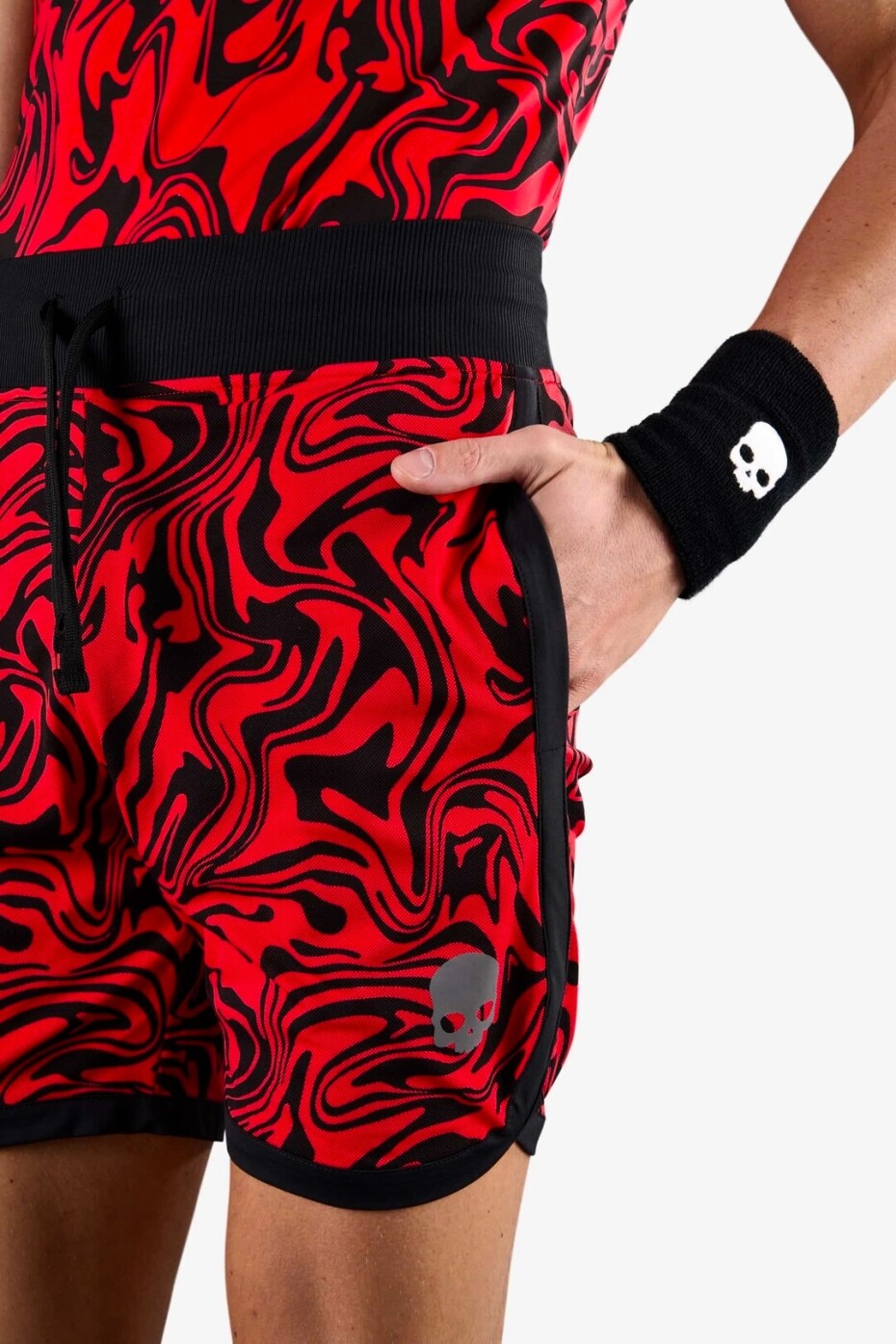 Pánské šortky Hydrogen  Chrome Tech Shorts Red M - main (2)