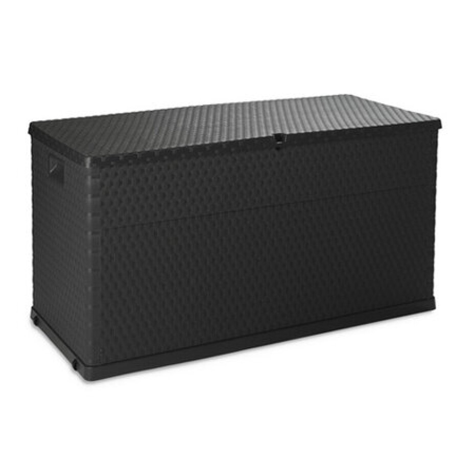 Zahradní úložný box Rattan, tmavě šedá - main (0)